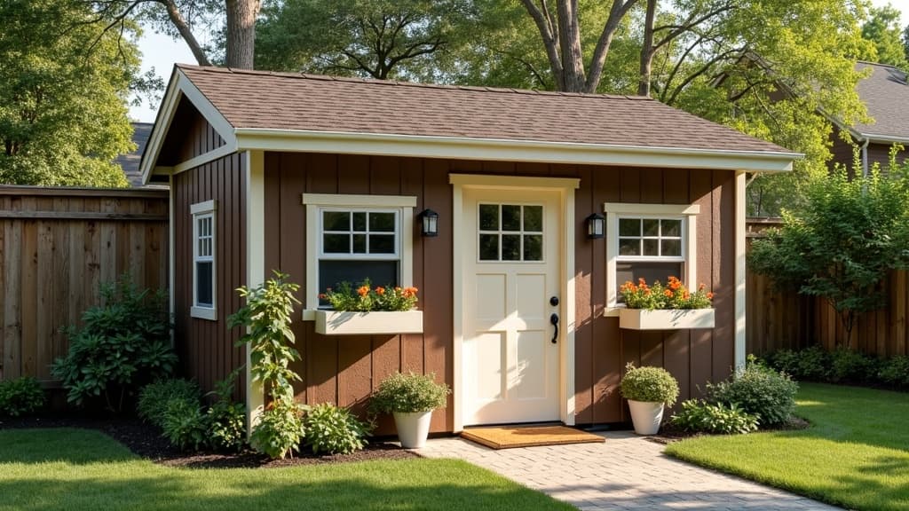 Custom cedar shed Nassau County