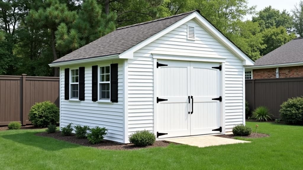 Custom 14×16 Wood Shed — Massapequa, NY